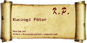 Kuczogi Péter névjegykártya